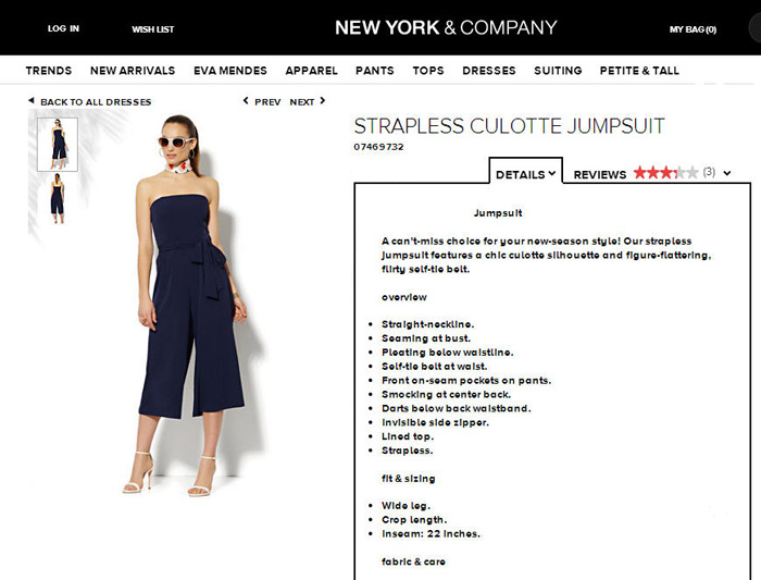 New York & Company Jumpsuit
